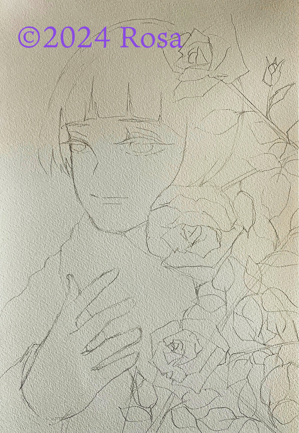 イラストの下書きです。